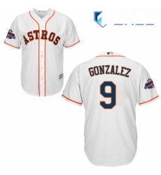 Youth Majestic Houston Astros 9 Marwin Gonzalez Authentic White Home 2017 World Series Champions Cool Base MLB Jersey Youth Majestic Houston Astros 9 Marwin Gonzalez Authentic White Home 2017 World Series Champions Cool Base MLB Jersey