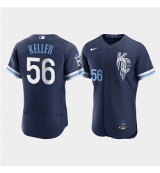 Men Kansas City Royals 56 Brad Keller 2022 Navy City Connect Flex Base Stitched MLB jersey Men Kansas City Royals 56 Brad Keller 2022 Navy City Connect Flex Base Stitched MLB jersey