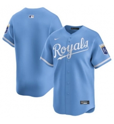 Men Kansas City Royals Blank Light Blue 2024 Alternate Limited Stitched Baseball Jersey Men Kansas City Royals Blank Light Blue 2024 Alternate Limited Stitched Baseball Jersey