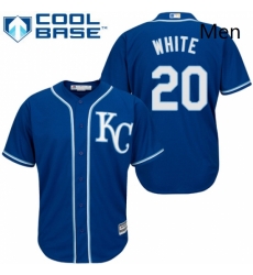Mens Majestic Kansas City Royals 20 Frank White Replica Blue Alternate 2 Cool Base MLB Jersey Mens Majestic Kansas City Royals 20 Frank White Replica Blue Alternate 2 Cool Base MLB Jersey