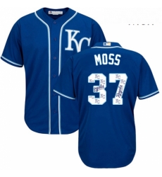 Mens Majestic Kansas City Royals 37 Brandon Moss Blue Authentic Blue Team Logo Fashion Cool Base MLB Jersey Mens Majestic Kansas City Royals 37 Brandon Moss Blue Authentic Blue Team Logo Fashion Cool Base MLB Jersey