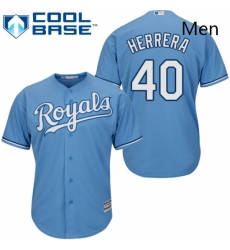 Mens Majestic Kansas City Royals 40 Kelvin Herrera Replica Light Blue Alternate 1 Cool Base MLB Jersey Mens Majestic Kansas City Royals 40 Kelvin Herrera Replica Light Blue Alternate 1 Cool Base MLB Jersey