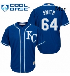 Mens Majestic Kansas City Royals 64 Burch Smith Replica Blue Alternate 2 Cool Base MLB Jersey Mens Majestic Kansas City Royals 64 Burch Smith Replica Blue Alternate 2 Cool Base MLB Jersey