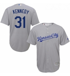 Youth Majestic Kansas City Royals 31 Ian Kennedy Replica Grey Road Cool Base MLB Jersey Youth Majestic Kansas City Royals 31 Ian Kennedy Replica Grey Road Cool Base MLB Jersey