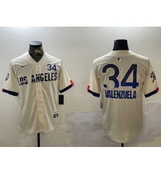 Los Angeles Dodgers 34 Fernando Valenzuela Authentic Collection Stitched MLB Jersey 1 Los Angeles Dodgers 34 Fernando Valenzuela Authentic Collection Stitched MLB Jersey 1