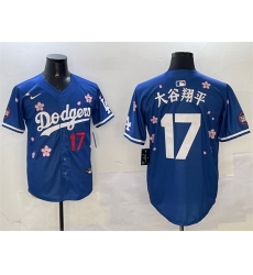 Men Los Angeles Dodgers 17  Shohei Ohtani Royal 2025 Tokyo Series Limited Stitched Baseball Jersey
