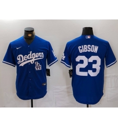 Men Los Angeles Dodgers 23 Kirk Gibson Blue Cool Base Stitched Baseball Jersey 2 Men Los Angeles Dodgers 23 Kirk Gibson Blue Cool Base Stitched Baseball Jersey 2