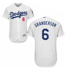 Mens Majestic Los Angeles Dodgers 6 Curtis Granderson White Flexbase Authentic Collection MLB Jersey Mens Majestic Los Angeles Dodgers 6 Curtis Granderson White Flexbase Authentic Collection MLB Jersey