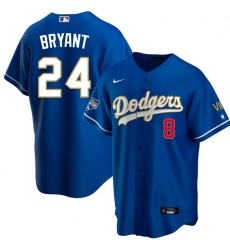 Women Los Angeles Dodgers Kobe Bryant Championship Gold Trim Blue Limited All Stitched Flex Base Jersey Women Los Angeles Dodgers Kobe Bryant Championship Gold Trim Blue Limited All Stitched Flex Base Jersey