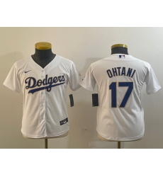 Youth Los Angeles Dodgers 17 Shohei Ohtani White Gold Stitched Jersey Youth Los Angeles Dodgers 17 Shohei Ohtani White Gold Stitched Jersey