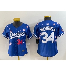 Youth Los Angeles Dodgers 34 Fernando Valenzuela Royal 2025 Tokyo Series Limited Stitched Baseball Jersey Youth Los Angeles Dodgers 34 Fernando Valenzuela Royal 2025 Tokyo Series Limited Stitched Baseball Jersey
