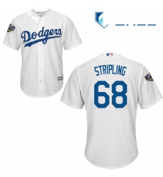 Youth Majestic Los Angeles Dodgers 68 Ross Stripling Authentic White Home Cool Base 2018 World Series MLB Jersey Youth Majestic Los Angeles Dodgers 68 Ross Stripling Authentic White Home Cool Base 2018 World Series MLB Jersey