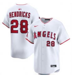 Men Los Angeles Angels 28 Kyle Hendricks White 2024 Home Limited Stitched Baseball Jersey