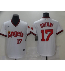 Men Men Los Angeles Angels 17 Ohtani White Game Throwback 2021 Nike MLB Jersey Men Men Los Angeles Angels 17 Ohtani White Game Throwback 2021 Nike MLB Jersey