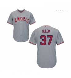 Mens Los Angeles Angels of Anaheim 37 Cody Allen Replica Grey Road Cool Base Baseball Jersey Mens Los Angeles Angels of Anaheim 37 Cody Allen Replica Grey Road Cool Base Baseball Jersey
