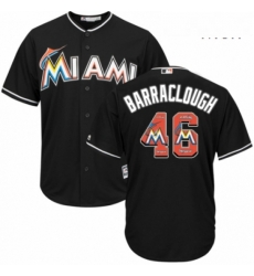 Mens Majestic Miami Marlins 46 Kyle Barraclough Authentic Black Team Logo Fashion Cool Base MLB Jersey Mens Majestic Miami Marlins 46 Kyle Barraclough Authentic Black Team Logo Fashion Cool Base MLB Jersey