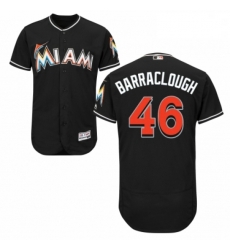 Mens Majestic Miami Marlins 46 Kyle Barraclough Black Alternate Flex Base Authentic Collection MLB Jersey Mens Majestic Miami Marlins 46 Kyle Barraclough Black Alternate Flex Base Authentic Collection MLB Jersey