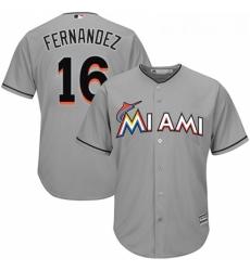 Youth Majestic Miami Marlins 16 Jose Fernandez Authentic Grey Road Cool Base MLB Jersey Youth Majestic Miami Marlins 16 Jose Fernandez Authentic Grey Road Cool Base MLB Jersey