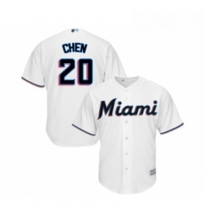 Youth Miami Marlins 20 Wei Yin Chen Replica White Home Cool Base Baseball Jersey Youth Miami Marlins 20 Wei Yin Chen Replica White Home Cool Base Baseball Jersey