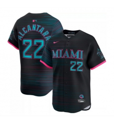 Youth Miami Marlins 22 Sandy Alcantara Black 2025 City Connect Limited Stitched Baseball Jersey Youth Miami Marlins 22 Sandy Alcantara Black 2025 City Connect Limited Stitched Baseball Jersey