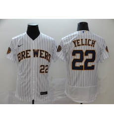 Brewers 22 Christian Yelich White Nike 2020 Flexbase Jersey 2 Brewers 22 Christian Yelich White Nike 2020 Flexbase Jersey 2