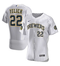 Brewers 22 Christian Yelich White Nike 2020 Flexbase Jersey Brewers 22 Christian Yelich White Nike 2020 Flexbase Jersey