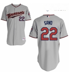 Mens Majestic Minnesota Twins 22 Miguel Sano Authentic Grey Road Cool Base MLB Jersey Mens Majestic Minnesota Twins 22 Miguel Sano Authentic Grey Road Cool Base MLB Jersey