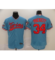 Twins 34 Kirby Puckett Blue Nike 60th Season Flexbase Jersey Twins 34 Kirby Puckett Blue Nike 60th Season Flexbase Jersey