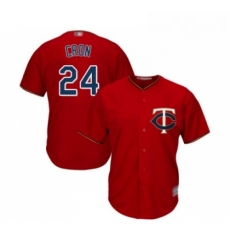 Youth Minnesota Twins 24 C J Cron Replica Scarlet Alternate Cool Base Baseball Jersey Youth Minnesota Twins 24 C J Cron Replica Scarlet Alternate Cool Base Baseball Jersey