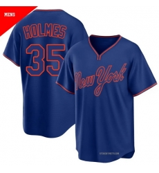 Men New York Mets Clay Holmes 35 Royal Alternate Stitched Jersey
