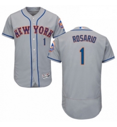 Mens Majestic New York Mets 1 Amed Rosario Grey Road Flex Base Authentic Collection MLB Jersey Mens Majestic New York Mets 1 Amed Rosario Grey Road Flex Base Authentic Collection MLB Jersey