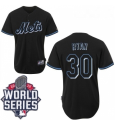 Mens Majestic New York Mets 30 Nolan Ryan Replica Black Fashion 2015 World Series MLB Jersey Mens Majestic New York Mets 30 Nolan Ryan Replica Black Fashion 2015 World Series MLB Jersey