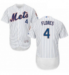 Mens Majestic New York Mets 4 Wilmer Flores White Home Flex Base Authentic Collection MLB Jersey Mens Majestic New York Mets 4 Wilmer Flores White Home Flex Base Authentic Collection MLB Jersey