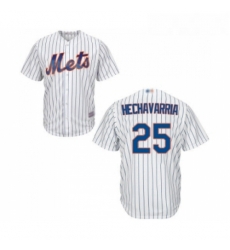 Mens New York Mets 25 Adeiny Hechavarria Replica White Home Cool Base Baseball Jersey Mens New York Mets 25 Adeiny Hechavarria Replica White Home Cool Base Baseball Jersey