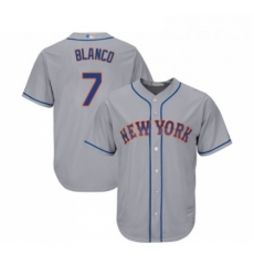Mens New York Mets 7 Gregor Blanco Replica Grey Road Cool Base Baseball Jersey Mens New York Mets 7 Gregor Blanco Replica Grey Road Cool Base Baseball Jersey