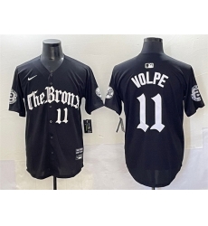 Men New York Yankees 11 Anthony Volpe Black 27Gothic Legacy Edition 27 Vapor Premier Limited Stitched Baseball Jersey Men New York Yankees 11 Anthony Volpe Black 27Gothic Legacy Edition 27 Vapor Premier Limited Stitched Baseball Jersey