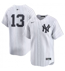 Men New York Yankees 13 Jazz Chisholm Jr White 2024 Home Limited Stitched Baseball Jersey Men New York Yankees 13 Jazz Chisholm Jr White 2024 Home Limited Stitched Baseball Jersey