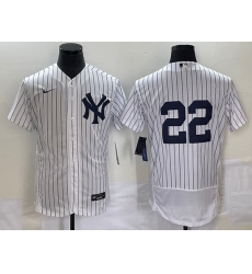 Men New York Yankees 22 Harrison Bader White Flex Base Stitched Baseball Jersey Men New York Yankees 22 Harrison Bader White Flex Base Stitched Baseball Jersey