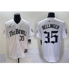 Men New York Yankees 35 Cody Bellinger White  27Gothic Legacy Edition 27 Vapor Premier Limited Stitched Baseball Jersey