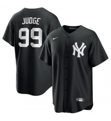 Men New York Yankees 99 Aaron Judge Black Lights Out Limited Stitched Baseball Jersey Men New York Yankees 99 Aaron Judge Black Lights Out Limited Stitched Baseball Jersey