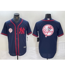 Men New York Yankees Big LOGO Navy Cool Base Stitched Baseball Jersey 8 Men New York Yankees Big LOGO Navy Cool Base Stitched Baseball Jersey 8