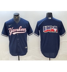 Men New York Yankees Navy Team Big Logo Cool Base Stitched Baseball Jersey 6 Men New York Yankees Navy Team Big Logo Cool Base Stitched Baseball Jersey 6