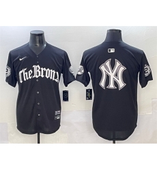 Men New York Yankees Team Big Logo Black  27Gothic Legacy Edition 27 Vapor Premier Limited Stitched Baseball Jersey 003