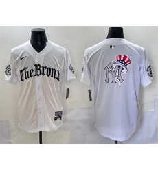 Men New York Yankees Team Big Logo White  27Gothic Legacy Edition 27 Vapor Premier Limited Stitched Baseball Jersey 004