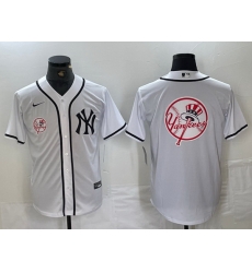 Men New York Yankees White Team Big Logo Cool Base Stitched Baseball Jersey 52 Men New York Yankees White Team Big Logo Cool Base Stitched Baseball Jersey 52