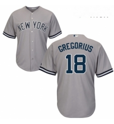 Mens Majestic New York Yankees 18 Didi Gregorius Replica Grey Road MLB Jersey Mens Majestic New York Yankees 18 Didi Gregorius Replica Grey Road MLB Jersey