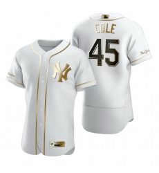 New York Yankees 45 Gerrit Cole White Nike Mens Authentic Golden Edition MLB Jersey New York Yankees 45 Gerrit Cole White Nike Mens Authentic Golden Edition MLB Jersey