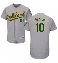 Mens Majestic Oakland Athletics 10 Marcus Semien Grey Road Flex Base Authentic Collection MLB Jersey Mens Majestic Oakland Athletics 10 Marcus Semien Grey Road Flex Base Authentic Collection MLB Jersey