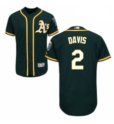 Mens Majestic Oakland Athletics 2 Khris Davis Green Flexbase Authentic Collection MLB Jersey Mens Majestic Oakland Athletics 2 Khris Davis Green Flexbase Authentic Collection MLB Jersey