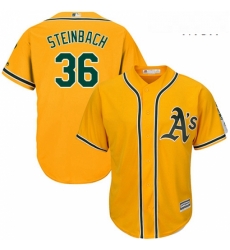 Mens Majestic Oakland Athletics 36 Terry Steinbach Replica Gold Alternate 2 Cool Base MLB Jersey Mens Majestic Oakland Athletics 36 Terry Steinbach Replica Gold Alternate 2 Cool Base MLB Jersey